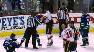 Gotta See It Flames amp Canucks brawl to end Game 2 [upl. by Sefton]