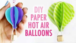 DIY Cute Paper Hot Air Balloons  HGTV Handmade [upl. by Aiello]