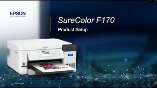 Epson SureColor F170 DyeSublimation Printer  Setup [upl. by Giralda]