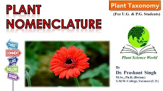 PlantBotanical Nomenclature [upl. by Nannie]