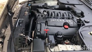 2003 Jaguar XJ8 Spark Plug Replacement Ignition Coil Test and Throttle Body Cleaning [upl. by Suirtimid239]