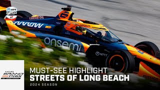 Mustsee Théo Pourchaire makes first INDYCAR laps with Arrow McLaren at Long Beach [upl. by Saudra]