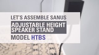 SANUS Speaker Stand Setup in 15 minutes  Bookshelf Speaker Stands HTBS  5 Star Reviews [upl. by Cary18]