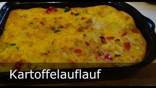 Kartoffelauflauf mit Zucchini und Paprika  extrem lecker [upl. by Ahsirpac]