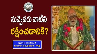 నువ్వెవరు వాటిని రక్షించడానికి  Malladi Chandrasekhara Sastry  Mahabharatham [upl. by Ayom]