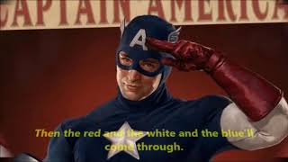 Captain America 1966 Theme Music Lyrics [upl. by Olenta654]