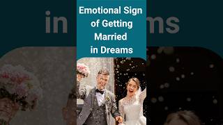 psychological sign of getting married in dream meaning and interpretation dreaminterpretation [upl. by Novyart808]