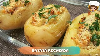 BATATA RECHEADA DE FORNO  MIL DELÍCIAS NA COZINHA [upl. by Cosimo]