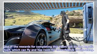 Final Fantasy XV  How to Unlock Regalia TypeF Flying Car  Regalia Pilot Trophy Guide [upl. by Siravat]