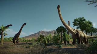 Planeta dinosaurio Argentinosaurus y Mapusaurus [upl. by Nedyarb]