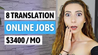 8 Freelance Translation Jobs Online  Work from Home Remote Jobs Beginner Friendly [upl. by Lasko]