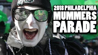 The 2018 Philadelphia Mummers Parade Wenches Comics and String Bands [upl. by Cathrin]