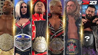 Awesome WWE 2K23 Custom Title Belts You Can Download for Free [upl. by Rockafellow420]