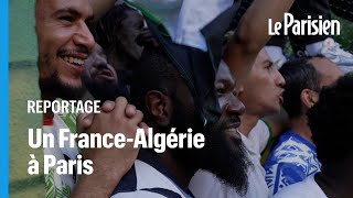 Un match France  Algérie  en plein Euro la CAN des quartiers fait vibrer la Goutte dOr à Paris [upl. by Norbel]