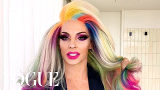 RuPaul’s Drag Race Star Alyssa Edwards’ Guide to Pretty in Pink Makeup  Beauty Secrets  Vogue [upl. by Burlie347]