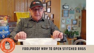 Foolproof Way to Open Stitched Bags [upl. by Inah]