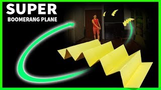 Super paper boomerang airplane  Cách gấp máy bay boomerang siêu lạ  boomerang plane king [upl. by Nnylrats]