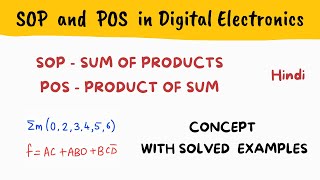 SOP and POS forms  Concept and solved example  Hindi [upl. by Carilyn]