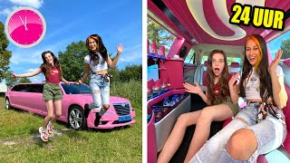 24 UUR OVERLEVEN IN EEN ROZE LIMO  met BIBI  Fan Friday [upl. by Aninaj]