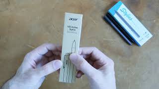 Acer USI Active Stylus Pen Unboxing and First Impression [upl. by Cirdahc]