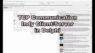 TCP client and server in Delphi [upl. by Audris361]