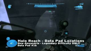 Halo Reach  Data Pad Locations  New Alexandria  WikiGameGuides [upl. by Bunns]