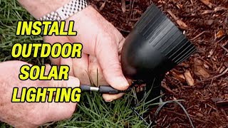 How To Install Outdoor Solar Lighting [upl. by Eidroj]