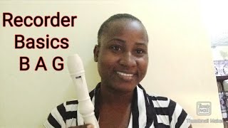 🎵How to play B A G on the Recorder  Recorder Basics  B A G🎵 [upl. by Vite37]