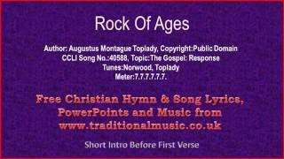 Rock Of Ages  Hymn Lyrics amp Music [upl. by Ylrehs]