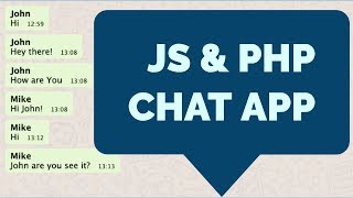 JS Chat App Using JQuery amp PHP AJAX [upl. by Amalburga908]