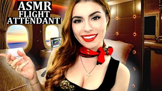 ASMR Flight Attendant ✈ Mile High Tingles ❤ [upl. by Leyameg974]