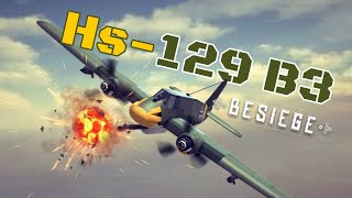 Besiege Hs129 B3 ground attack [upl. by Langelo41]