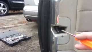 Mercedes W215 CL500 how to take off door panel [upl. by Garbe]