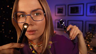 ASMR Doctors Ear Exam amp Cleaning  Hearing Test amp Otoscope Inspection [upl. by Bohlin]