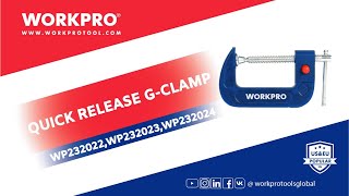 WORKPRO Quick Release Clamp [upl. by Nosraep]