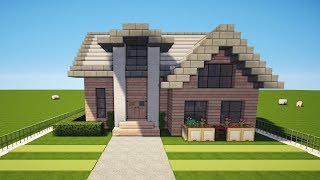 MINECRAFT HOLZHAUS bauen TUTORIAL HAUS 155 [upl. by Lief203]