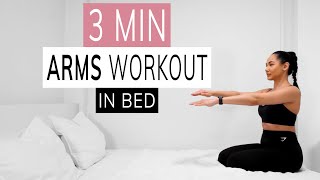 ARMS WORKOUT IN BED  simple everyday exercises at home [upl. by Trinee]