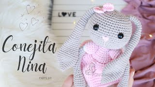 Bunny Conejita Nina Part 22 Amigurumi Crochet tutorialSub 🇺🇸🇪🇸 GretaWings [upl. by Mcmurry491]