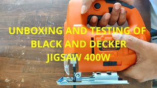 BLACKDECKER 400W Variable Speed Jigsaw JS20B1 [upl. by Odnalor]