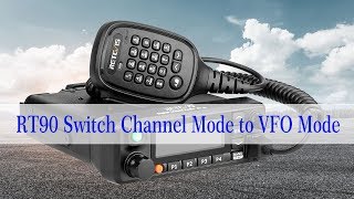 RT90 Switch Channel Mode to VFO Mode [upl. by Nonnac]