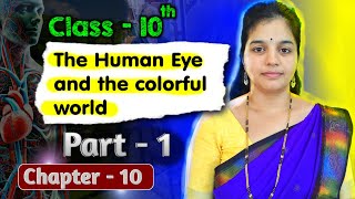 The Human Eye and the colorful world Class 10 NCERT Science Chapter 10 Part1  CBSENCERT [upl. by Nebeur391]