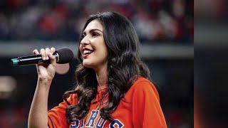 Local artist longtime Astros fan to sing rendition of national anthem at game 2 of ALDS [upl. by Sirref]