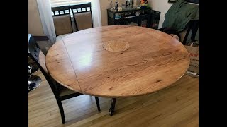 Round to Square Drop Leaf Table Top [upl. by Raknahs866]