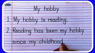 10 lines Essay on My Hobby in English WritingLearn [upl. by Procter]