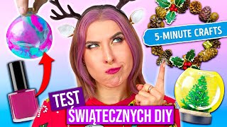 TESTUJĘ ŚWIĄTECZNE DIY z 5Minute Crafts 😱 Lifehacki na Święta 🎅  Agnieszka Grzelak Vlog [upl. by Oswin]