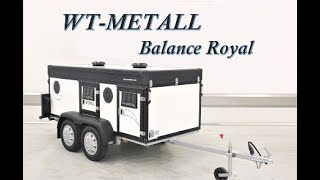 WT Metall  Balance Royal hundetrailer med udstyrspakke  dog trailer with large equipment package [upl. by Nesahc373]