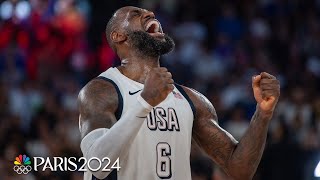 LeBron James’ TOP highlights from Paris Olympics basketball competition  NBC Sports [upl. by Egas867]