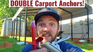 Anchor Your Carport Down  DIY Project [upl. by Almap368]