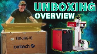 Fiber Lasers for beginners  MOPA 100 Watt Unboxing with OMTech [upl. by Bodi77]