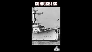 Königsberg ww2 Naval History shorts worldofwarships warships navalhistory ww2 history [upl. by Sillaw]